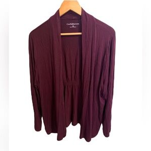 Croft & Barrow Burgundy Cardigan - 1X